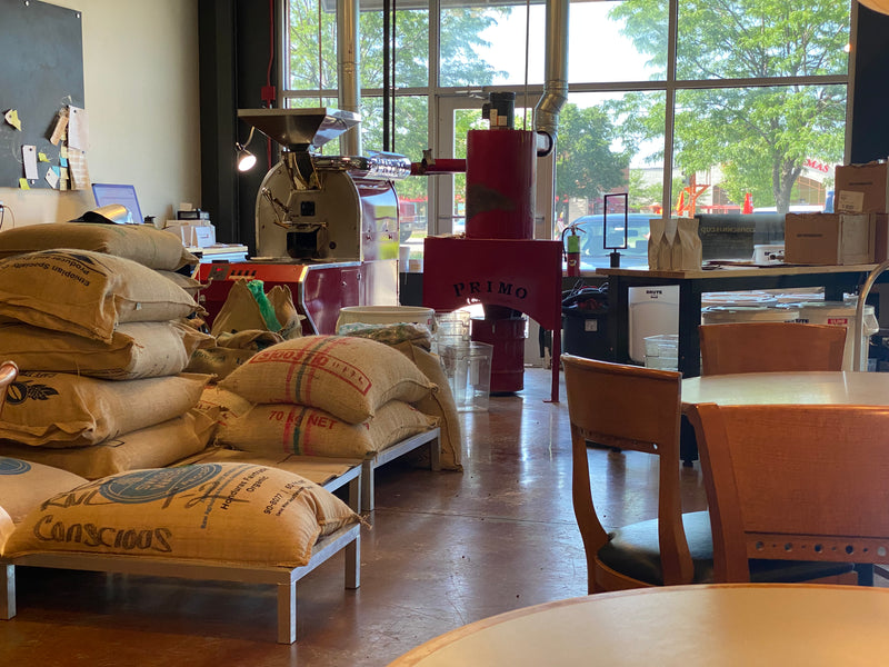 Conscious Cup Crystal Lake roastery and cafe exterior