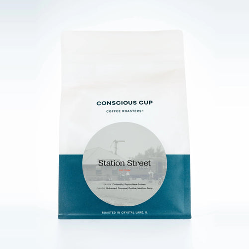 Station Street Blend coffee bag, Conscious Cup Coffee Roasters