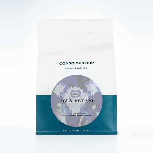Yeti's Revenge Blend coffee bag, Conscious Cup Coffee Roasters