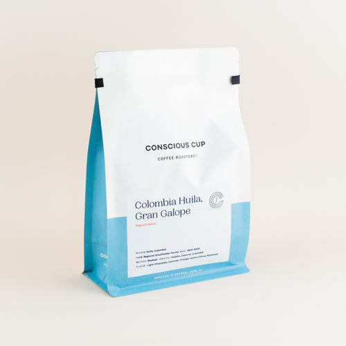 conscious cup coffee beans columbia huilia